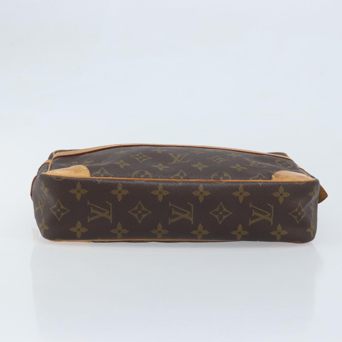 LOUIS VUITTON Monogram Compiegne 28 Clutch Bag M51845 LV Auth ka3057