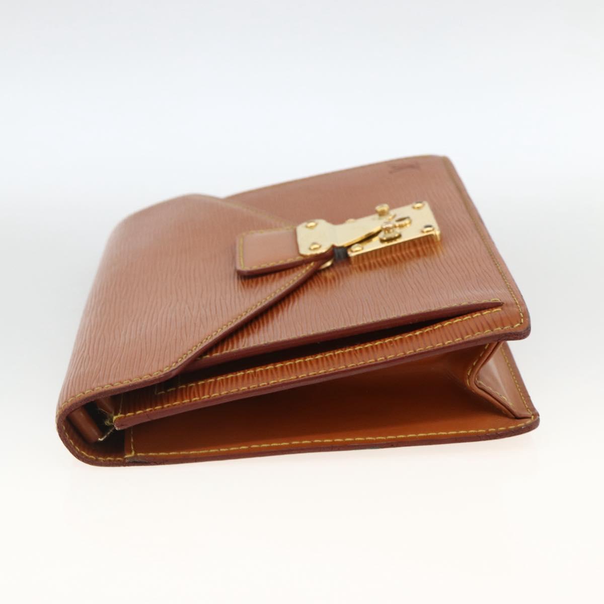 LOUIS VUITTON Epi Serie Dragonne Hand Bag Zipangu Gold M52618 LV Auth ka3076