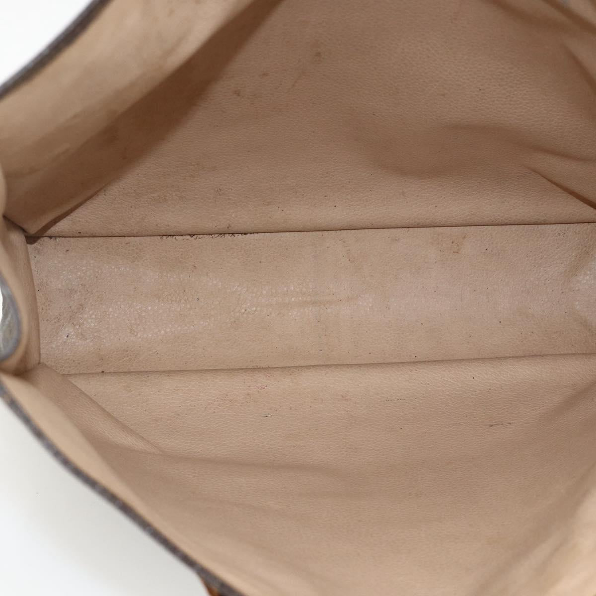 LOUIS VUITTON Monogram Sac Plat Hand Bag M51140 LV Auth ka3078