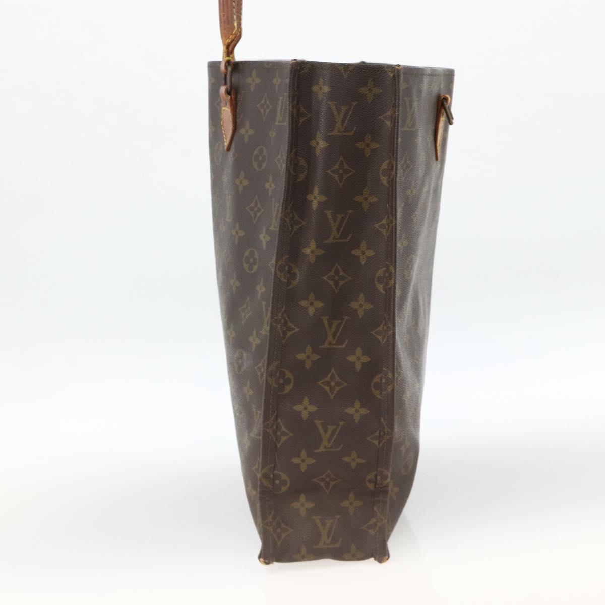 LOUIS VUITTON Monogram Sac Plat Hand Bag M51140 LV Auth ka3078