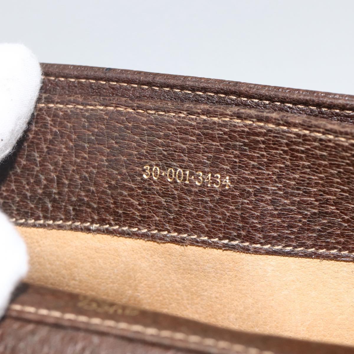 GUCCI GG Supreme Shoulder Bag PVC Gold Beige Auth ka3088