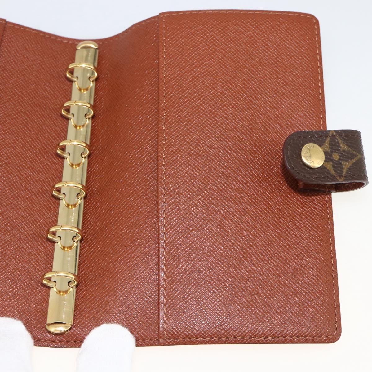 LOUIS VUITTON Monogram Agenda PM Day Planner Cover R20005 LV Auth ka3089