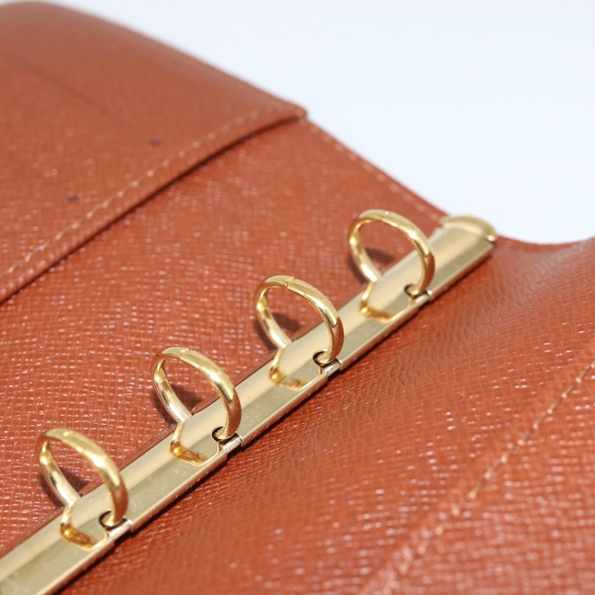 LOUIS VUITTON Monogram Agenda PM Day Planner Cover R20005 LV Auth ka3089