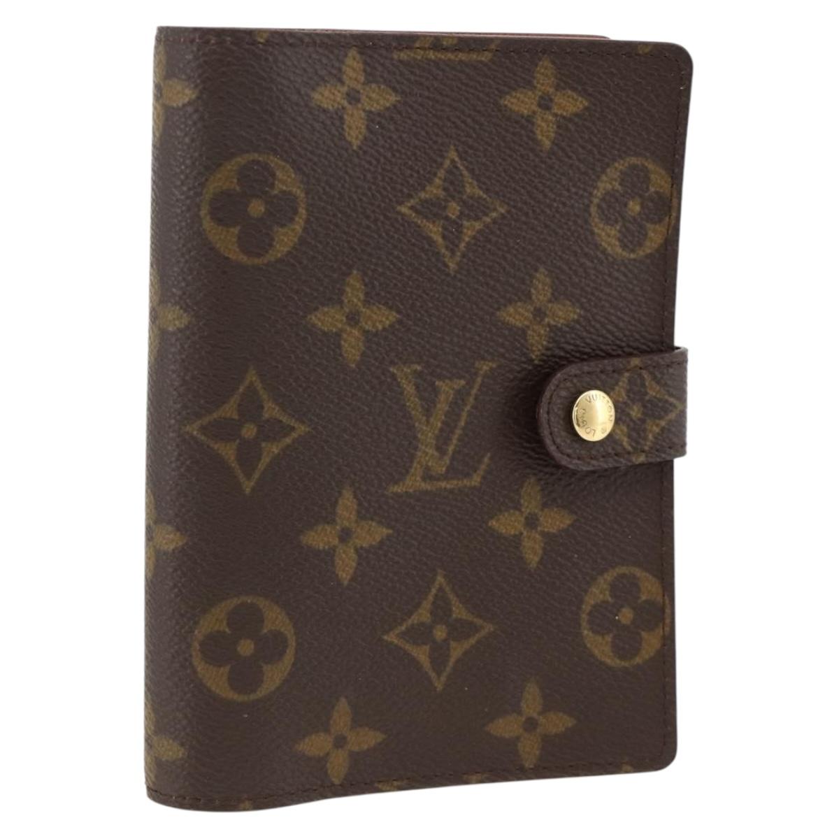 LOUIS VUITTON Monogram Agenda PM Day Planner Cover R20005 LV Auth ka3089