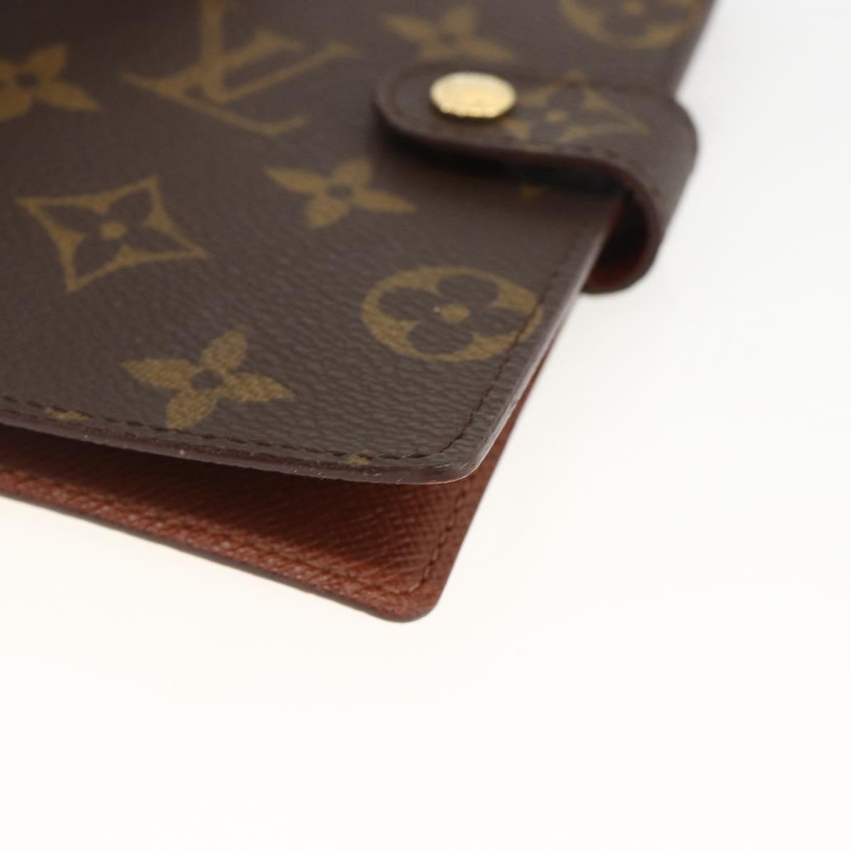 LOUIS VUITTON Monogram Agenda PM Day Planner Cover R20005 LV Auth ka3089