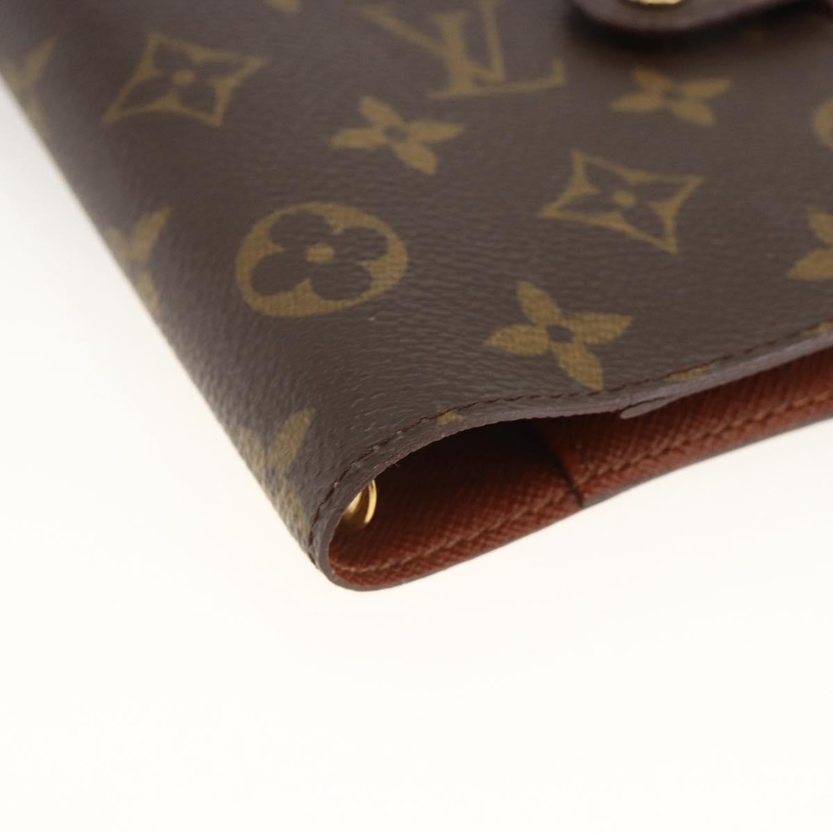 LOUIS VUITTON Monogram Agenda PM Day Planner Cover R20005 LV Auth ka3089