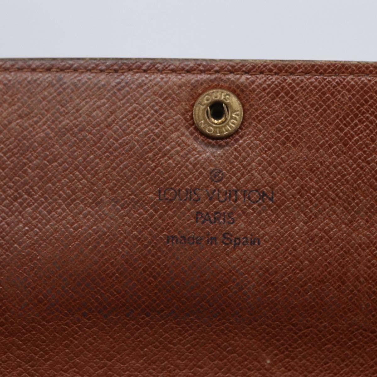 LOUIS VUITTON Monogram Portefeuille Sarah Long Wallet M61734 LV Auth ka309