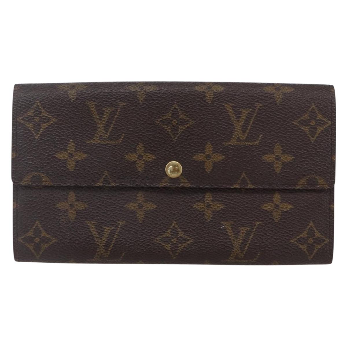 LOUIS VUITTON Monogram Portefeuille Sarah Long Wallet M61734 LV Auth ka309