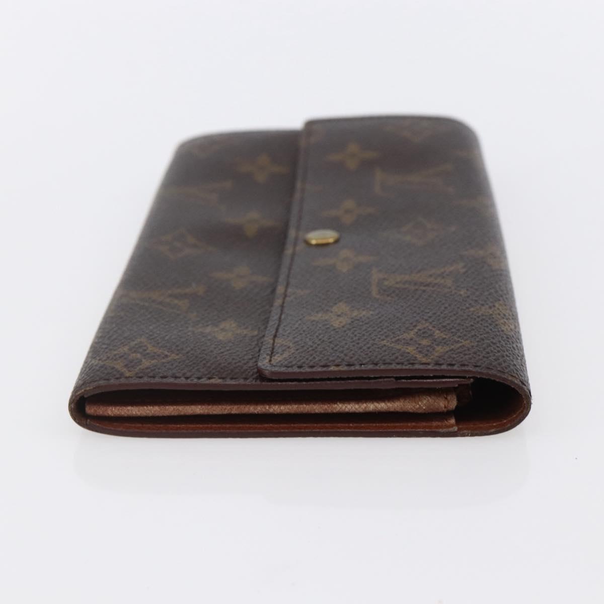 LOUIS VUITTON Monogram Portefeuille Sarah Long Wallet M61734 LV Auth ka309