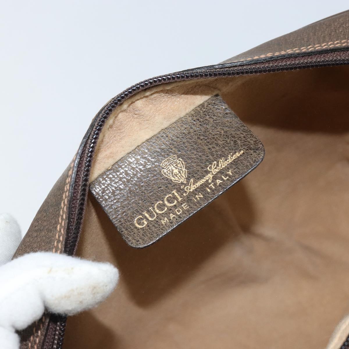 GUCCI GG Supreme Web Sherry Line Bag PVC Beige Gold 98 30 014 3553 Auth ka3094