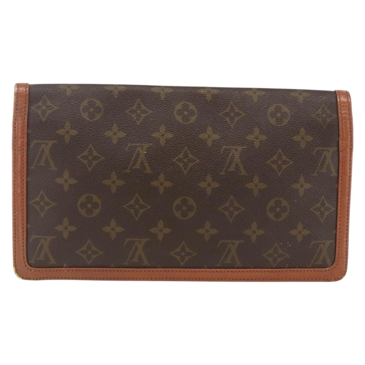 LOUIS VUITTON Monogram Pochette Dam GM Clutch Bag M51810 LV Auth ka3103
