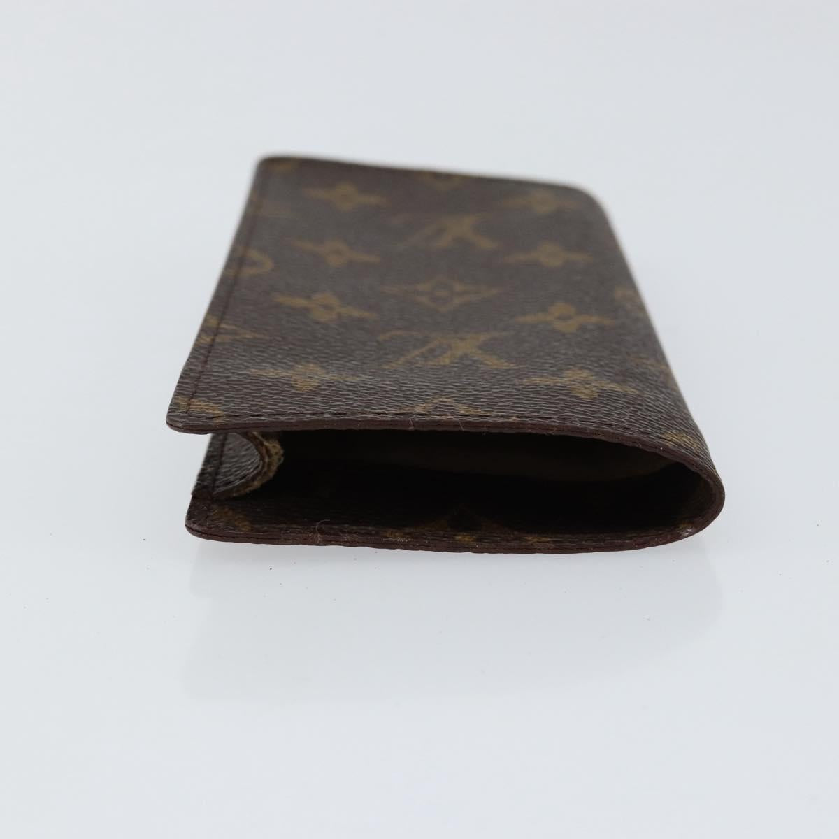 LOUIS VUITTON Monogram Etui Lunette Simple Glasses Case LV Auth ka311