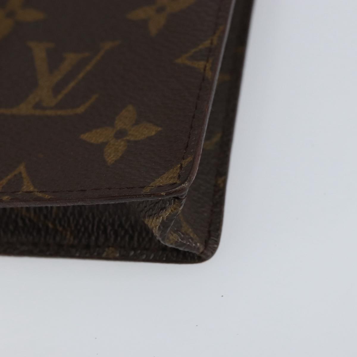 LOUIS VUITTON Monogram Etui Lunette Simple Glasses Case LV Auth ka311