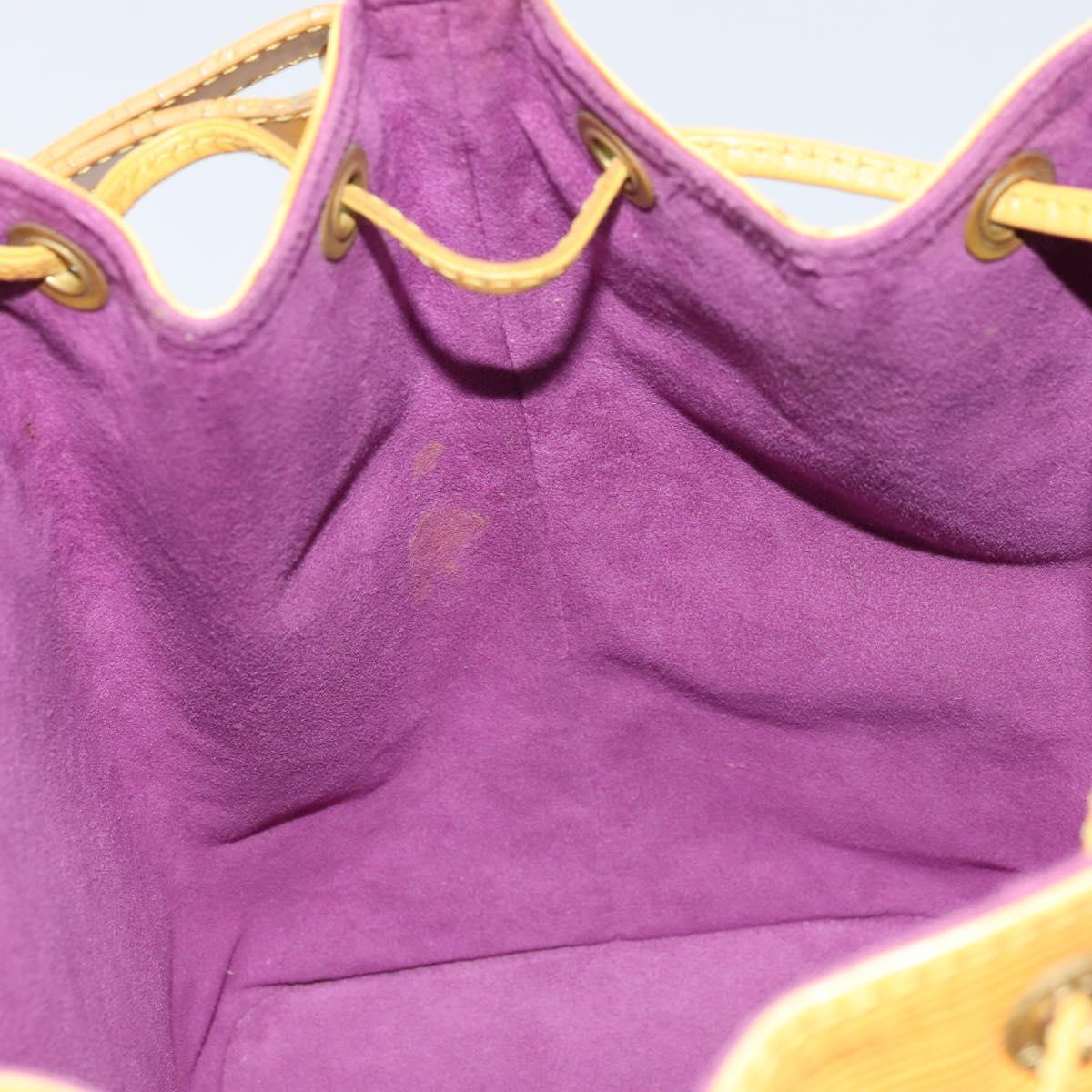LOUIS VUITTON Epi Petit Noe Shoulder Bag Yellow M44109 LV Auth ka3115
