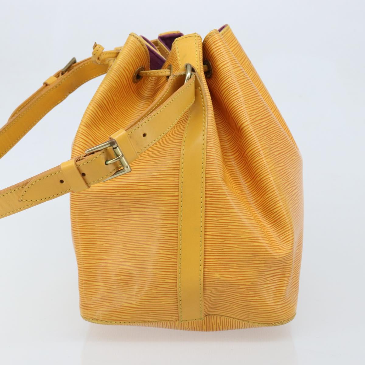 LOUIS VUITTON Epi Petit Noe Shoulder Bag Yellow M44109 LV Auth ka3115