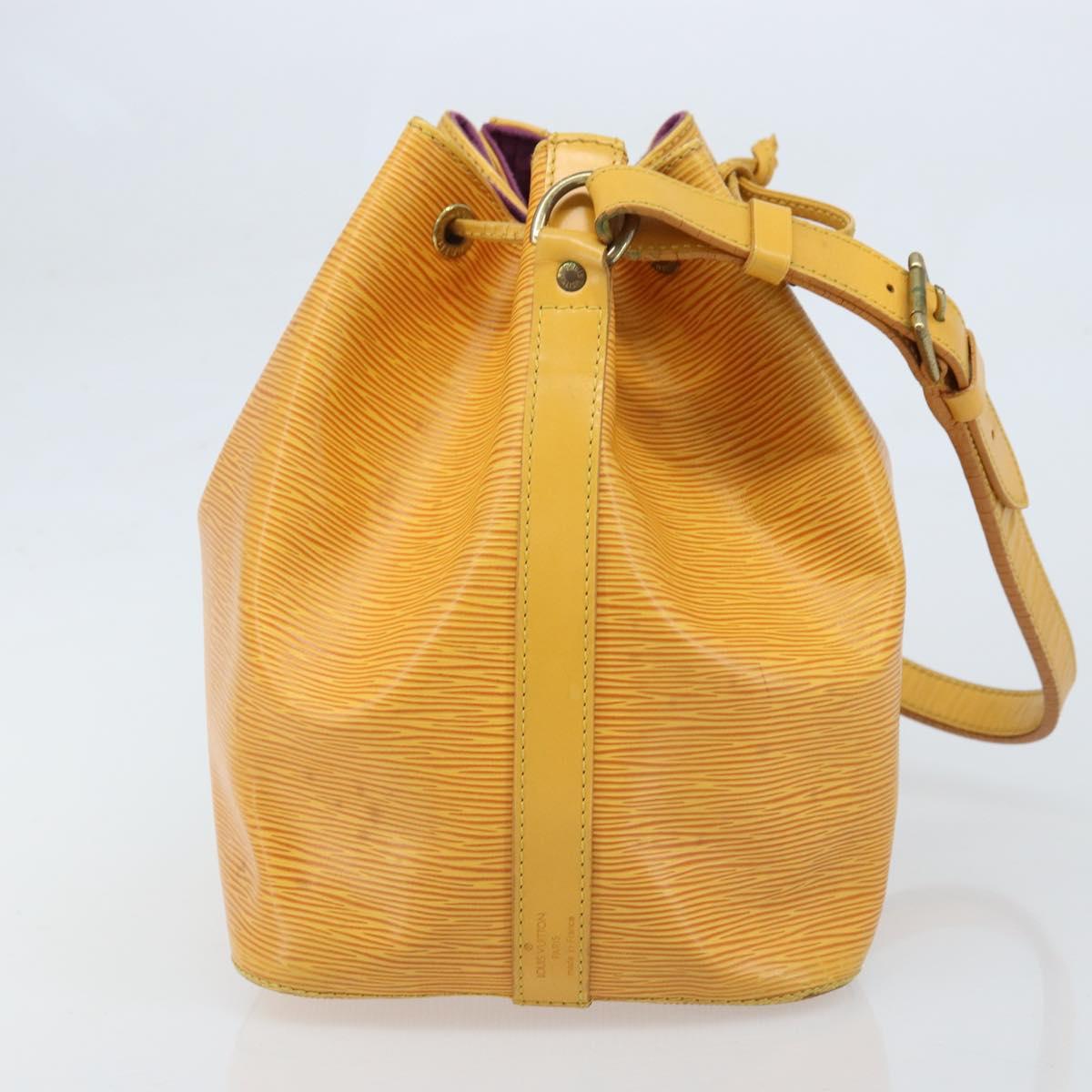 LOUIS VUITTON Epi Petit Noe Shoulder Bag Yellow M44109 LV Auth ka3115