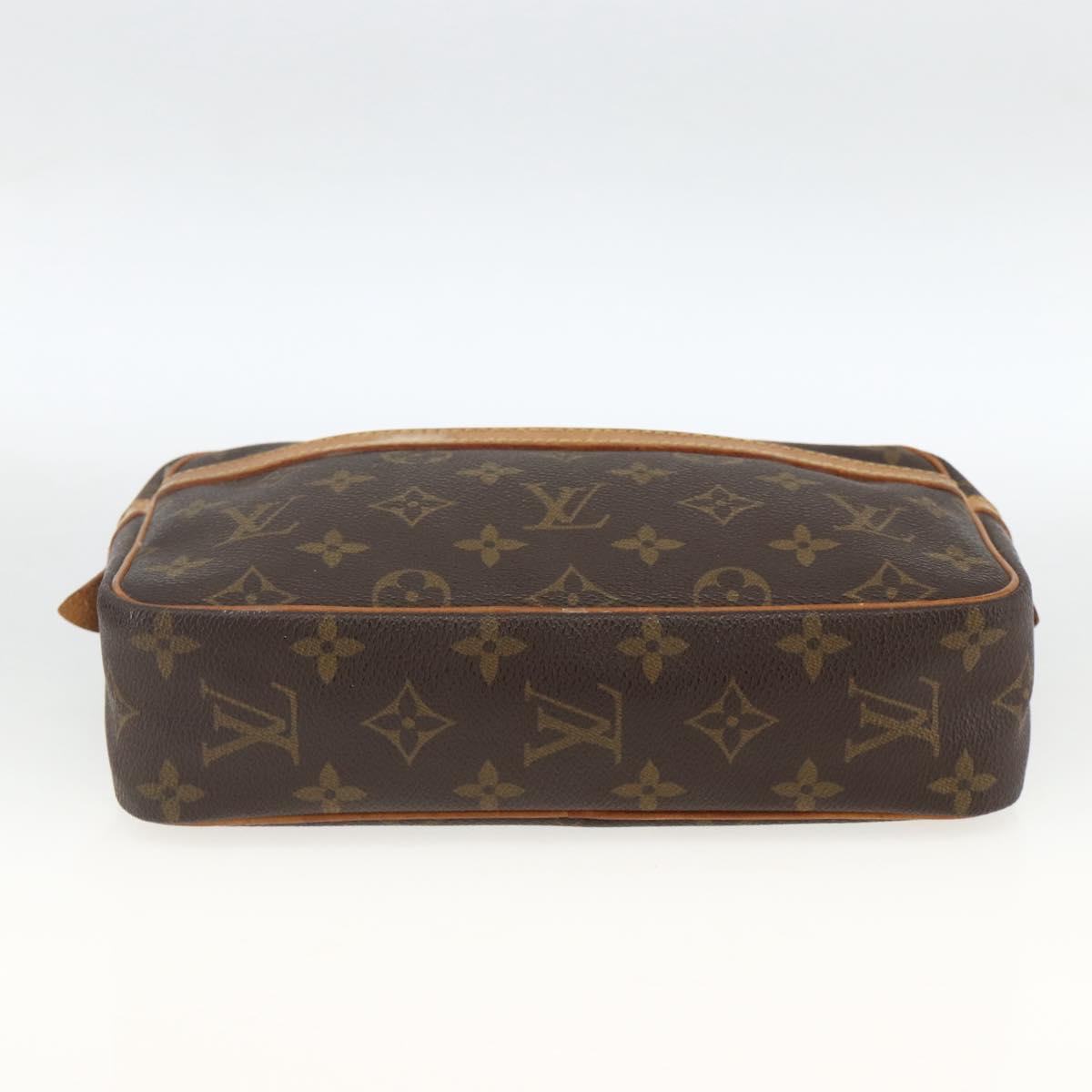 LOUIS VUITTON Monogram Compiegne 23 Clutch Bag M51847 LV Auth ka3117