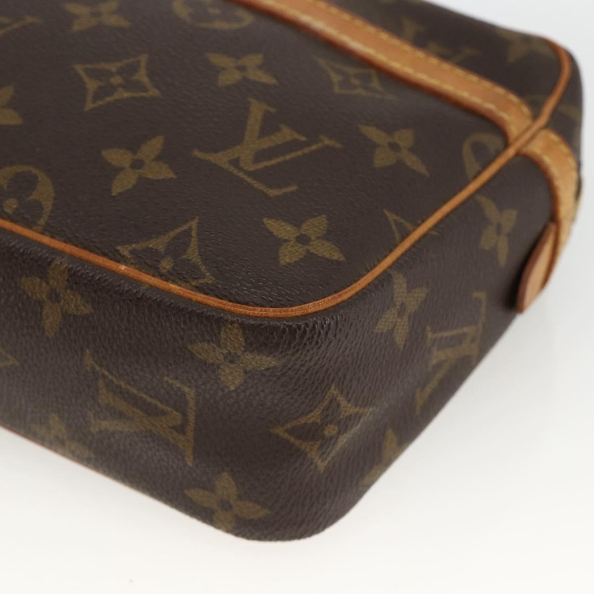 LOUIS VUITTON Monogram Compiegne 23 Clutch Bag M51847 LV Auth ka3117