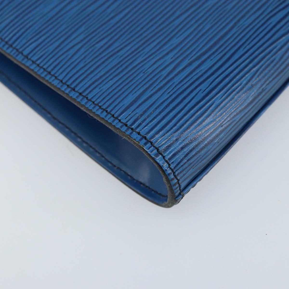 LOUIS VUITTON Epi Art Deco Clutch Bag Blue M52635 LV Auth ka3124