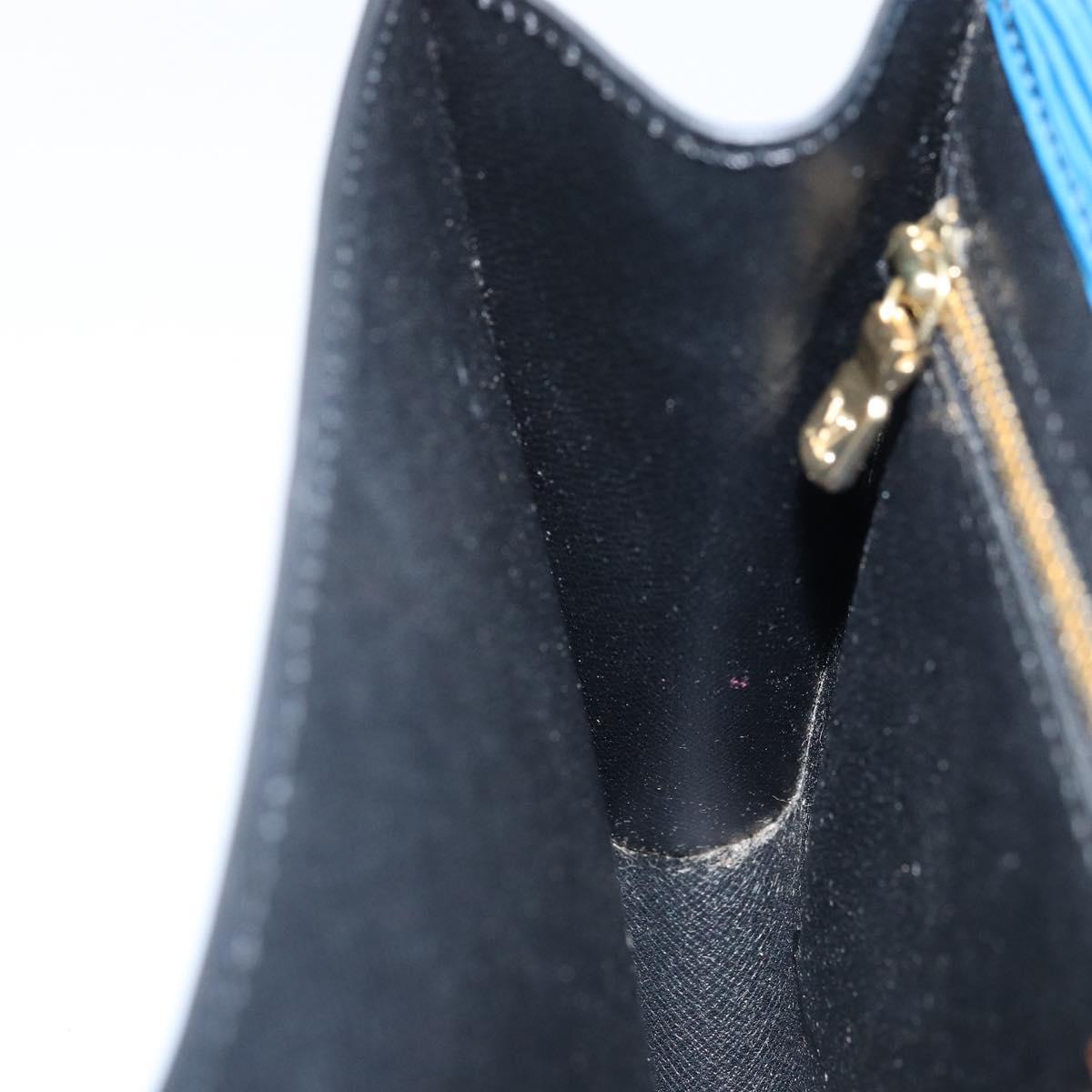 LOUIS VUITTON Epi Art Deco Clutch Bag Blue M52635 LV Auth ka3124
