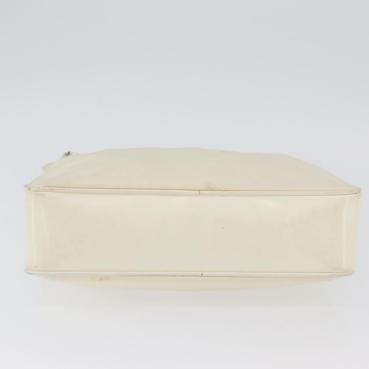 GUCCI Hand Bag Nylon 2way Silver White 000 2040 0538 Auth ka3126