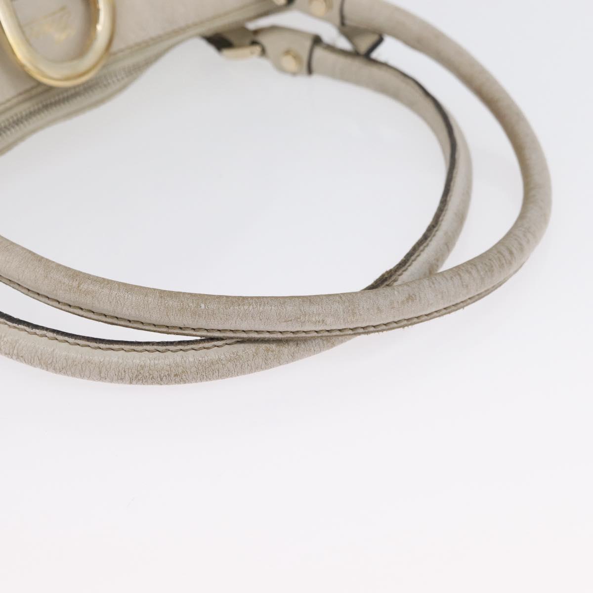 GUCCI GG Canvas Shoulder Bag Beige Gold 189831 Auth ka3136