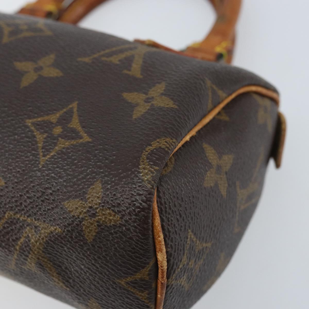 LOUIS VUITTON Monogram Mini Speedy Hand Bag M41534 LV Auth ka3152