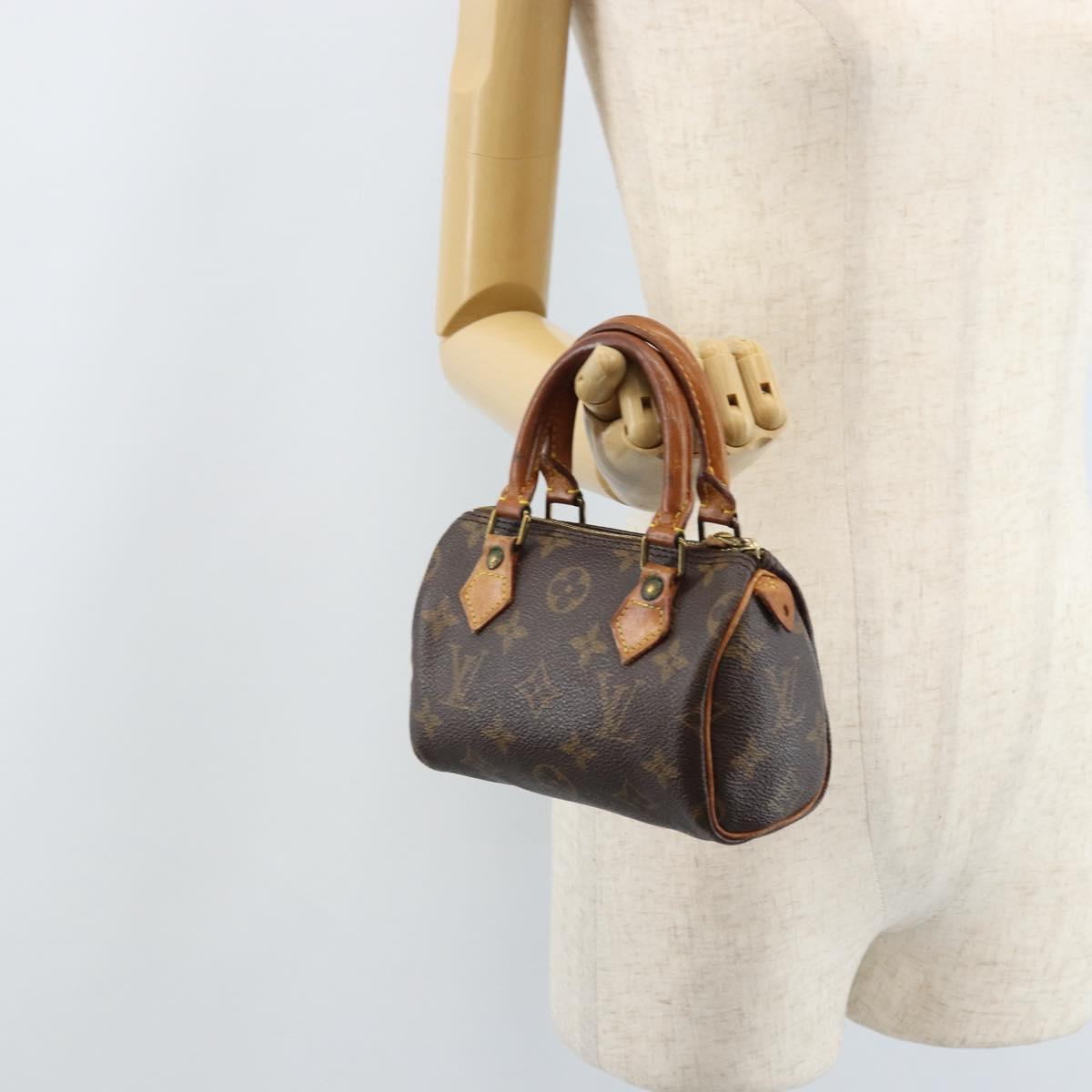 LOUIS VUITTON Monogram Mini Speedy Hand Bag M41534 LV Auth ka3152