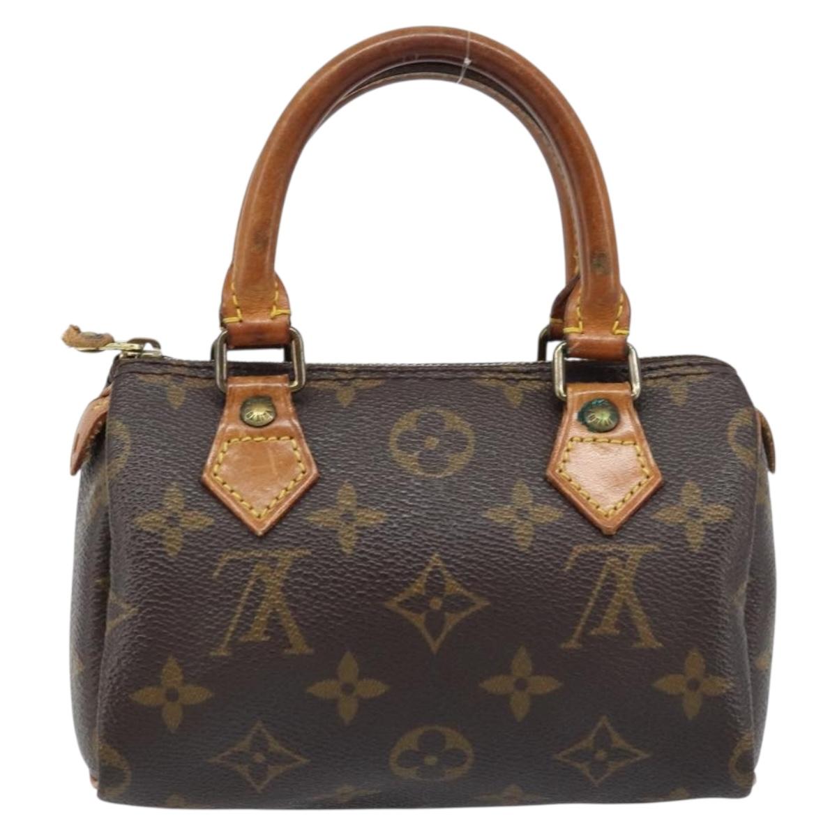 LOUIS VUITTON Monogram Mini Speedy Hand Bag M41534 LV Auth ka3152