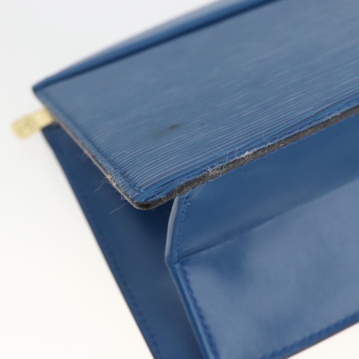 LOUIS VUITTON Epi Trousse Crete Pouch Blue M48405 LV Auth ka3162