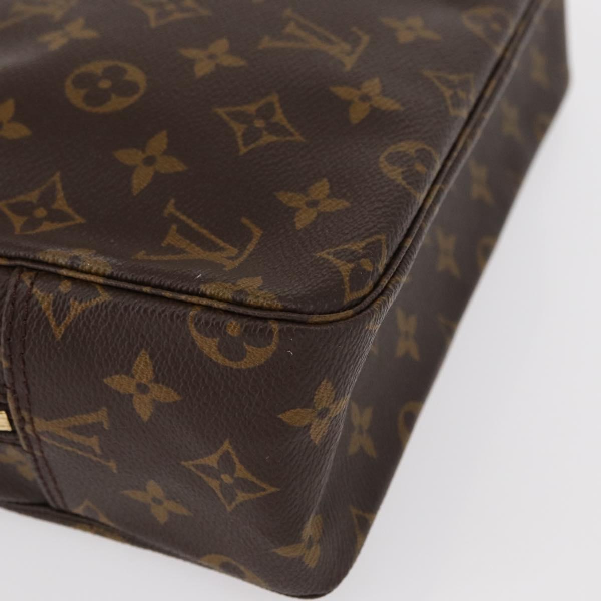 LOUIS VUITTON Monogram Trousse Toilette 28 Clutch Bag M47522 LV Auth ka317
