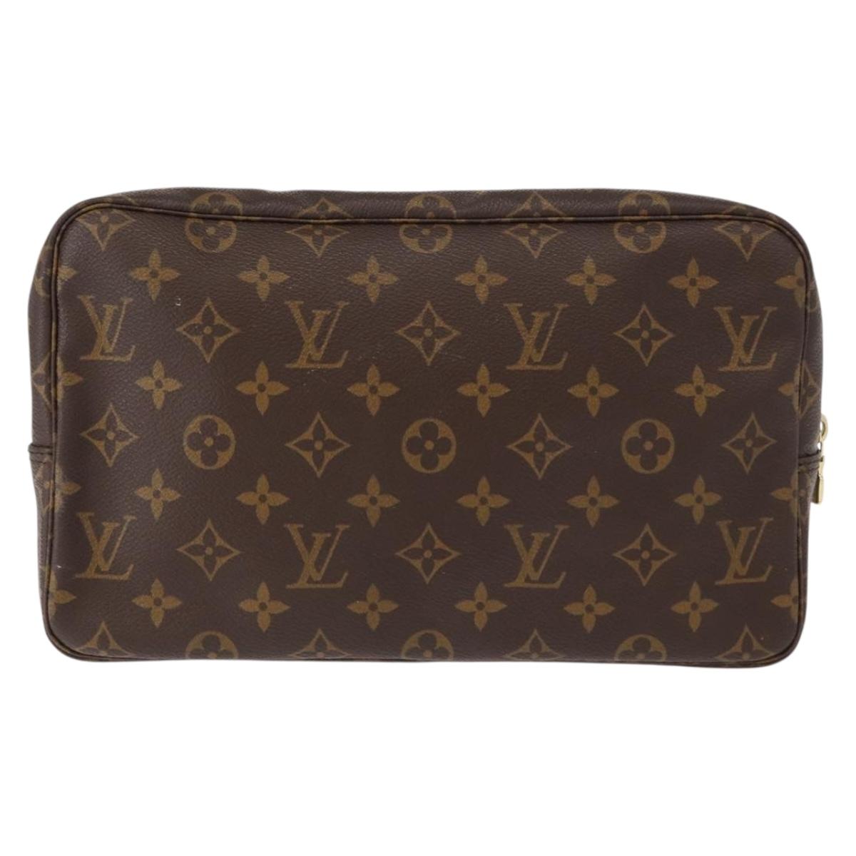 LOUIS VUITTON Monogram Trousse Toilette 28 Clutch Bag M47522 LV Auth ka317