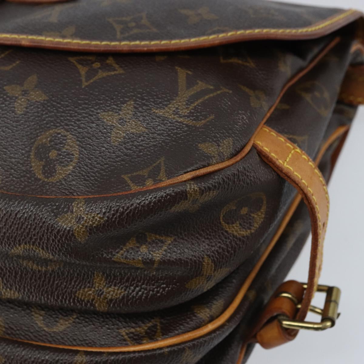 LOUIS VUITTON Monogram Saumur 30 Shoulder Bag M42256 LV Auth ka3177
