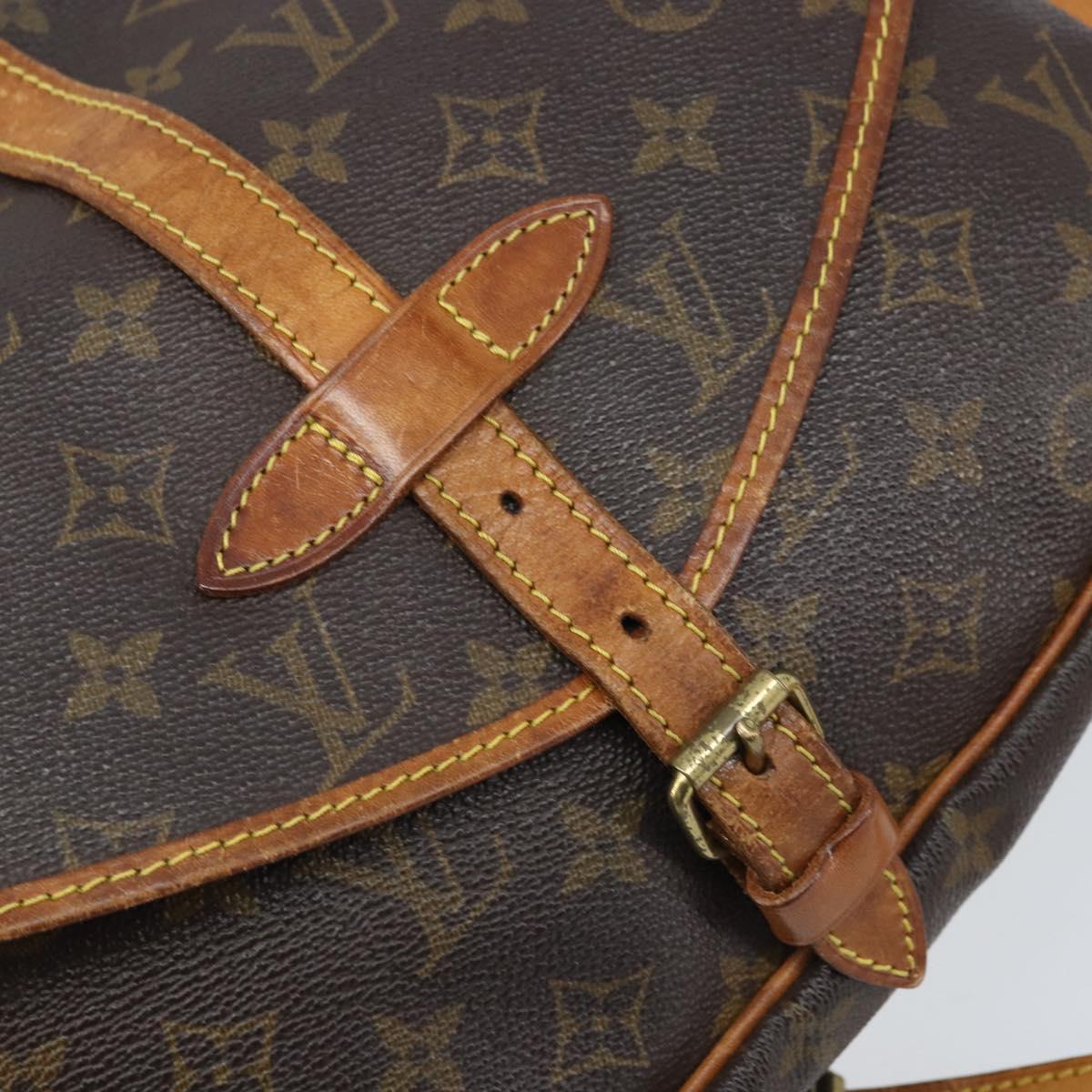 LOUIS VUITTON Monogram Saumur 30 Shoulder Bag M42256 LV Auth ka3177