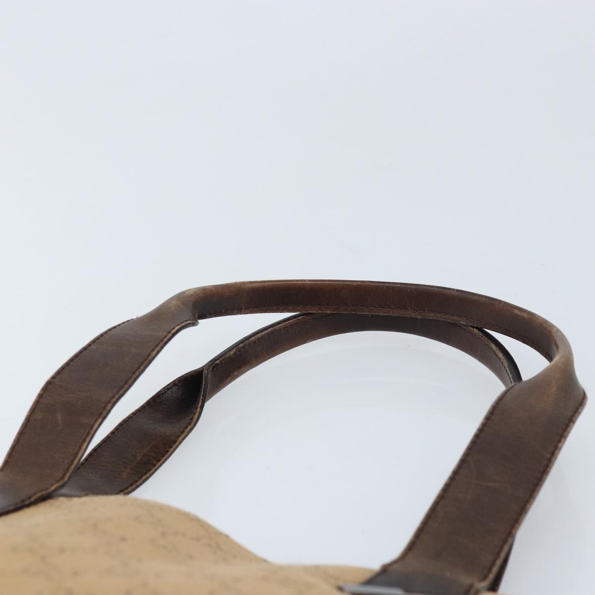 GUCCI GG Canvas Tote Bag Beige Silver 73983 Auth ka3180