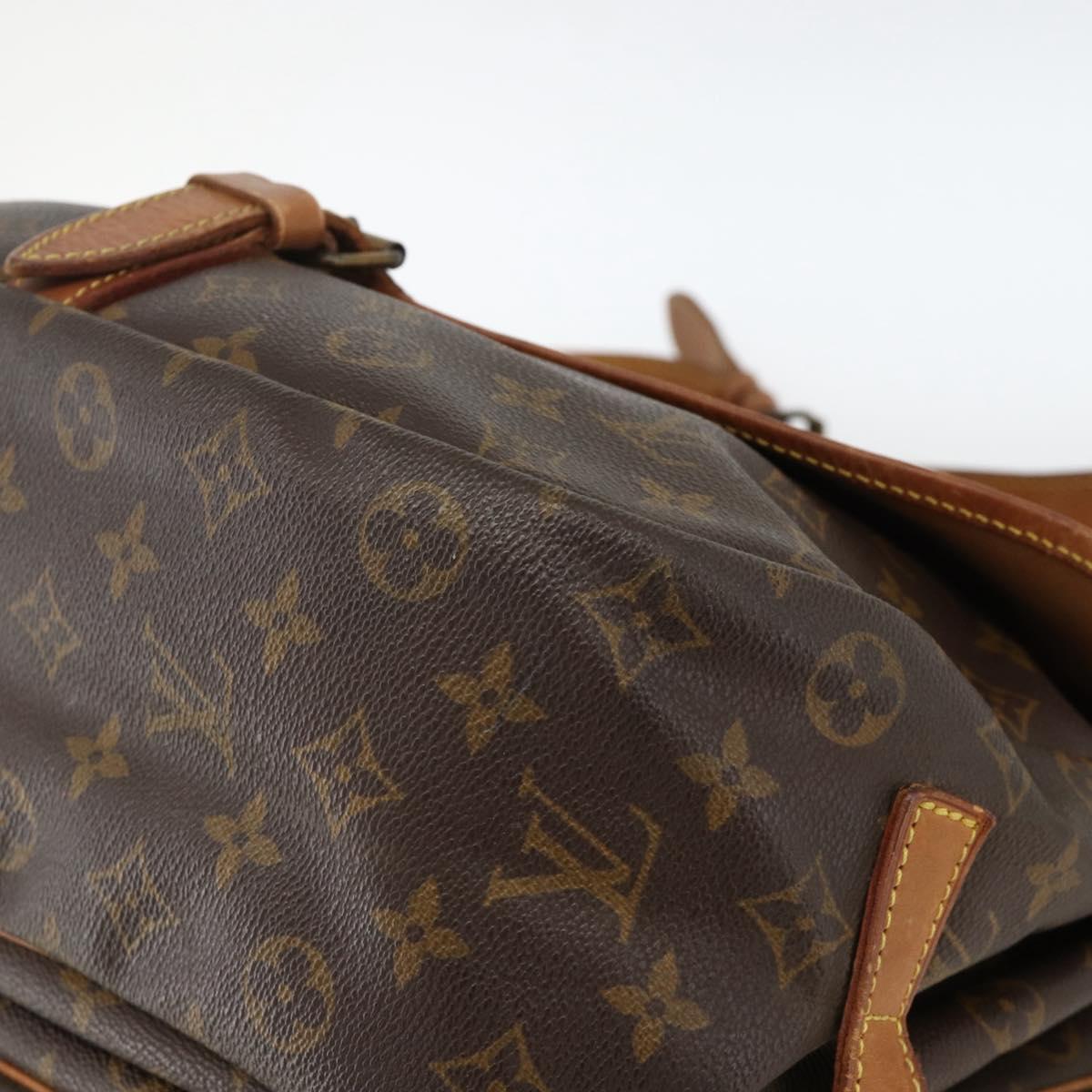 LOUIS VUITTON Monogram Saumur 35 Shoulder Bag M42254 LV Auth ka3182