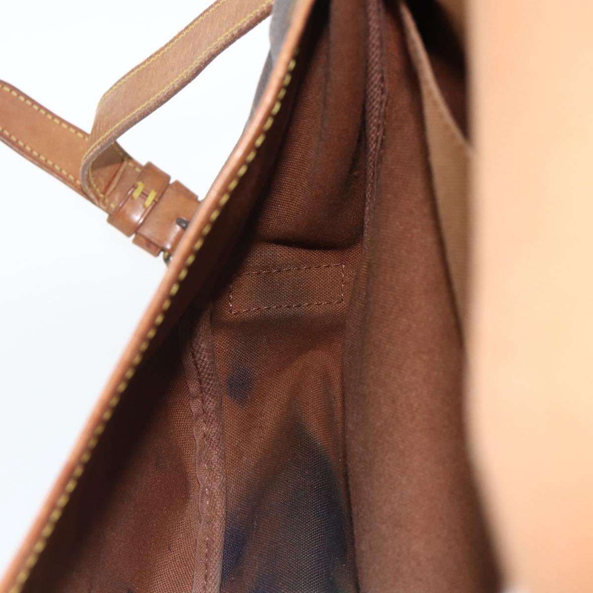 LOUIS VUITTON Monogram Saumur 35 Shoulder Bag M42254 LV Auth ka3182