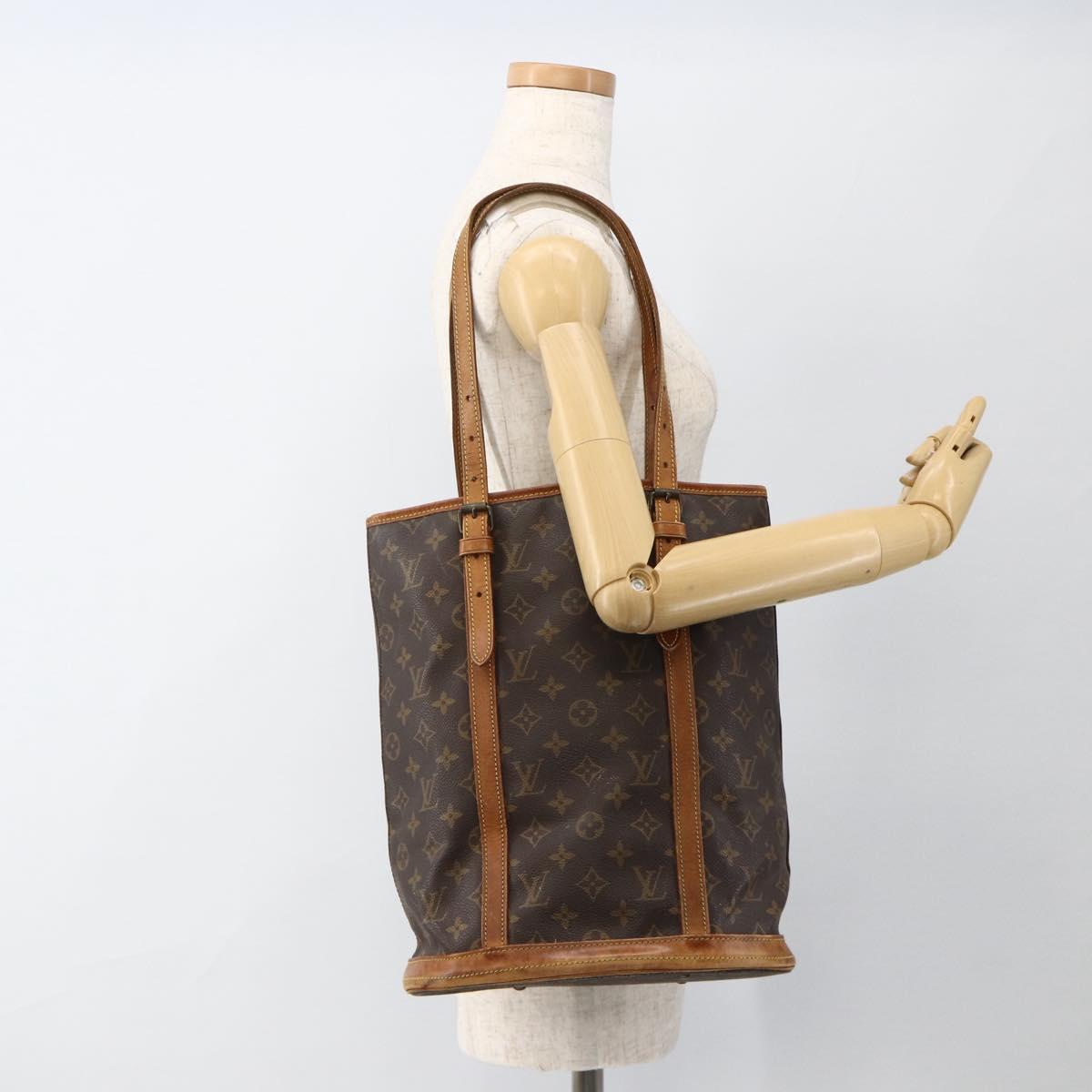 LOUIS VUITTON Monogram Bucket GM Shoulder Bag M42236 LV Auth ka3186