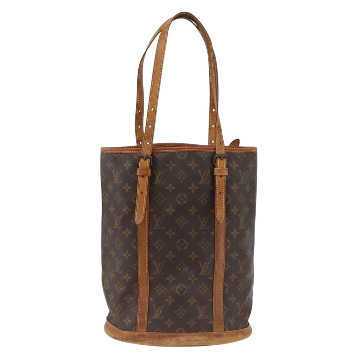 LOUIS VUITTON Monogram Bucket GM Shoulder Bag M42236 LV Auth ka3186