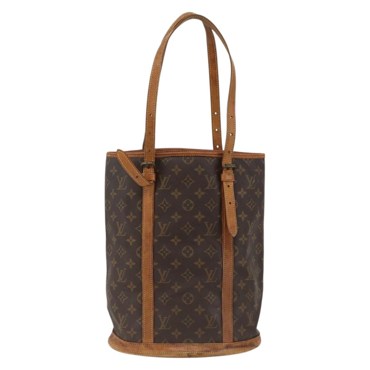 LOUIS VUITTON Monogram Bucket GM Shoulder Bag M42236 LV Auth ka3186