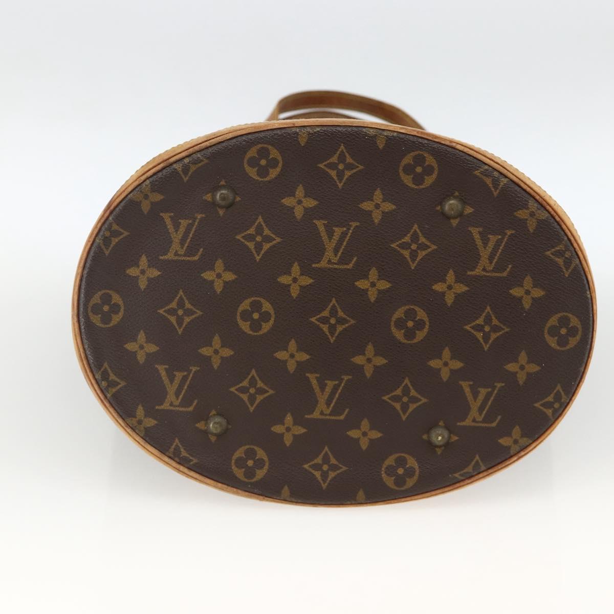 LOUIS VUITTON Monogram Bucket GM Shoulder Bag M42236 LV Auth ka3186