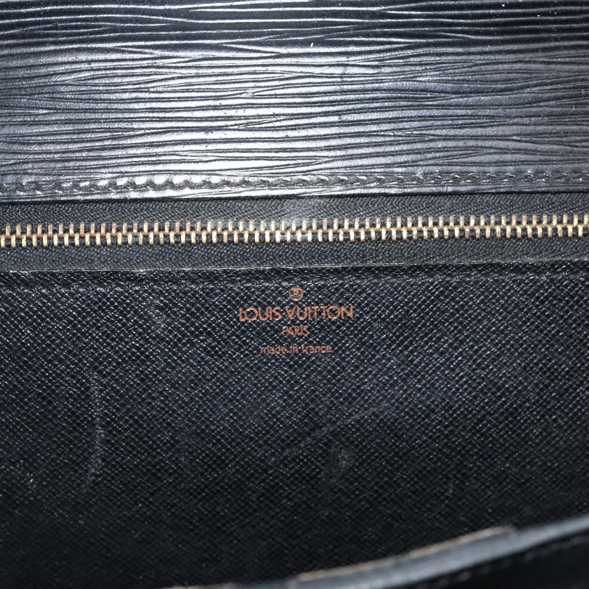 LOUIS VUITTON Epi Serviette Conseiller Business Bag Black M54422 LV Auth ka3192