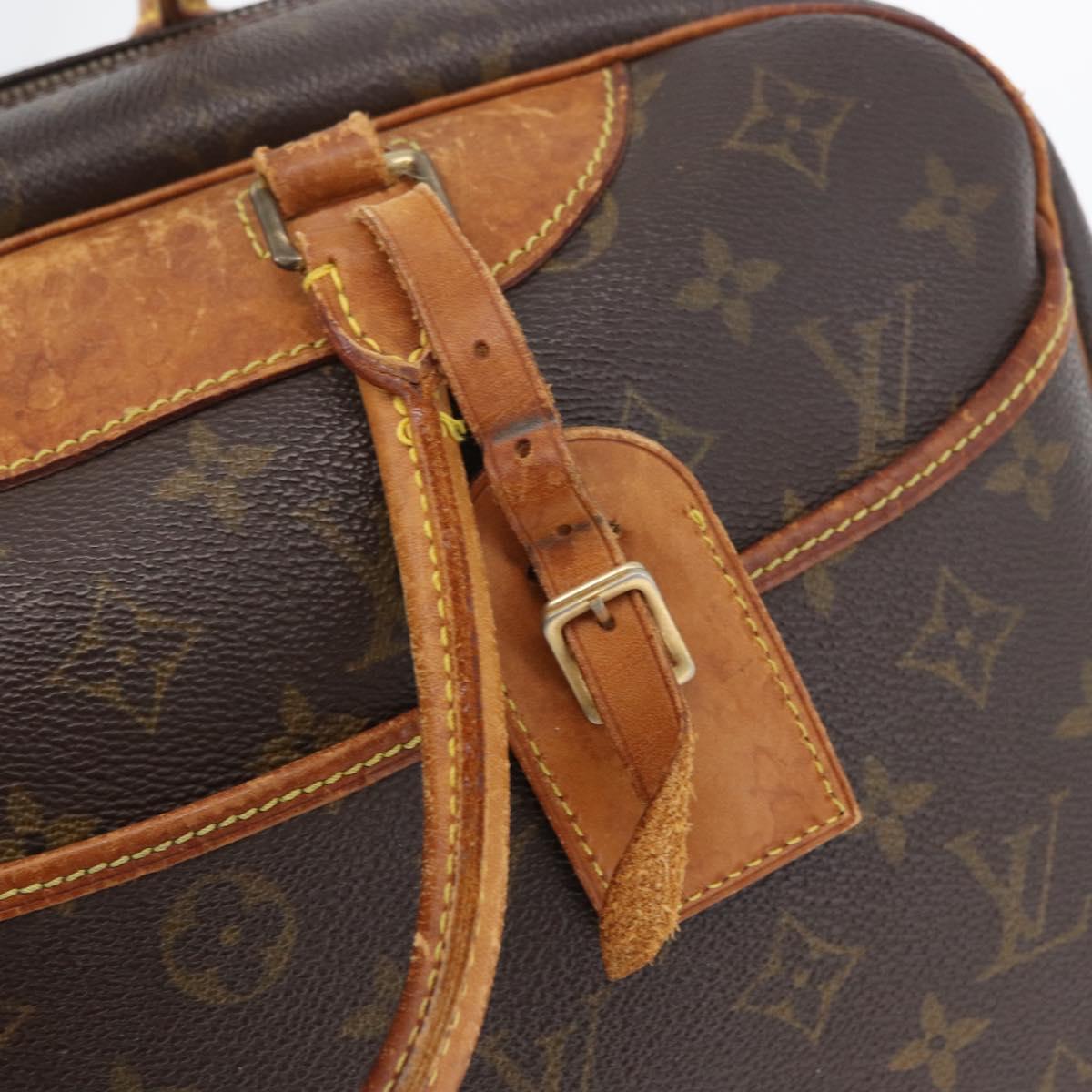 LOUIS VUITTON Monogram Deauville Hand Bag M47270 LV Auth ka3195