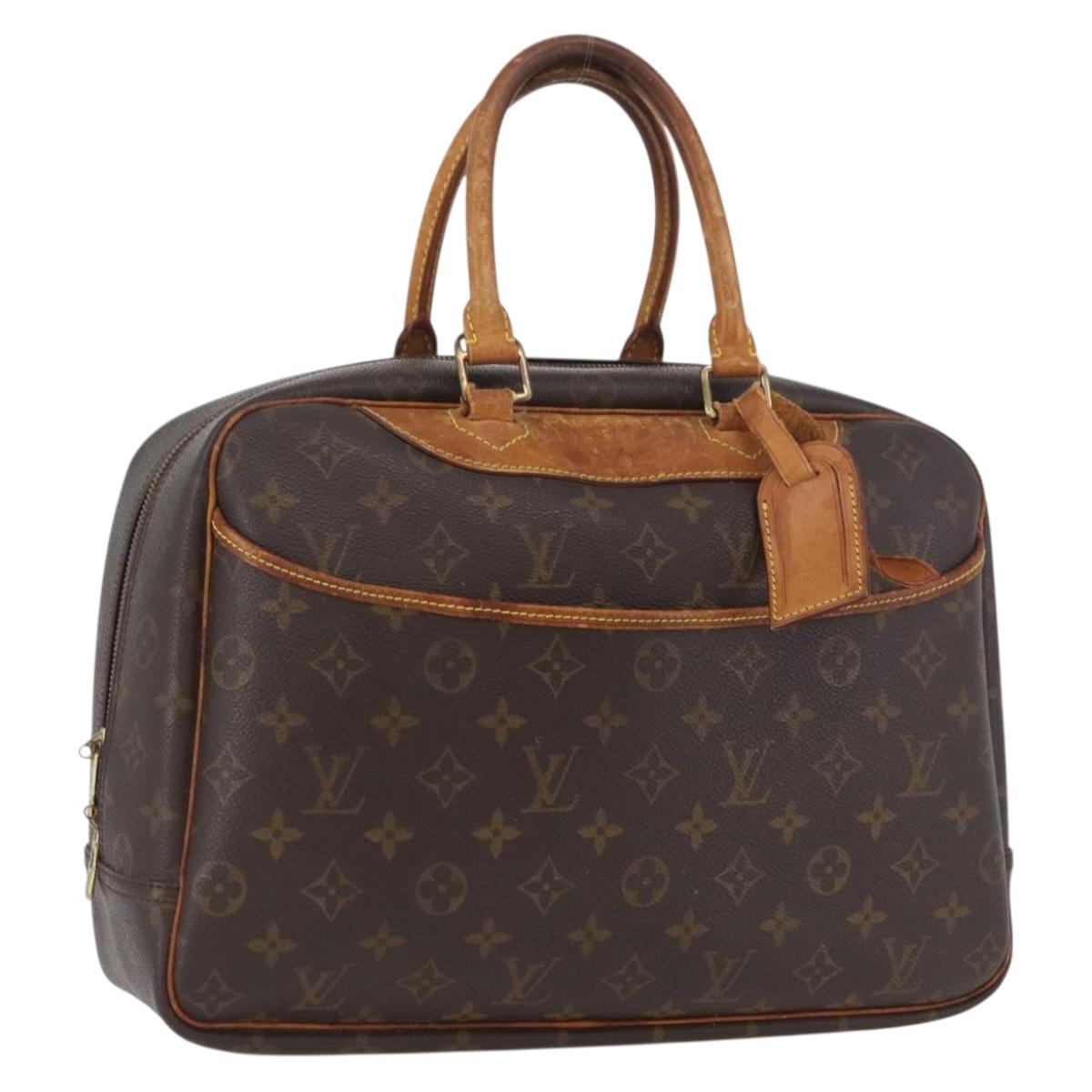 LOUIS VUITTON Monogram Deauville Hand Bag M47270 LV Auth ka3195