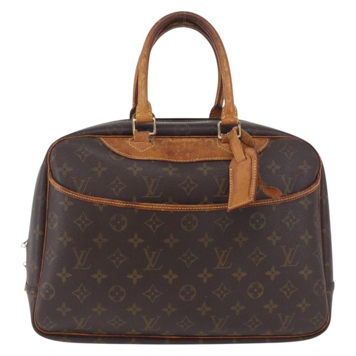 LOUIS VUITTON Monogram Deauville Hand Bag M47270 LV Auth ka3195