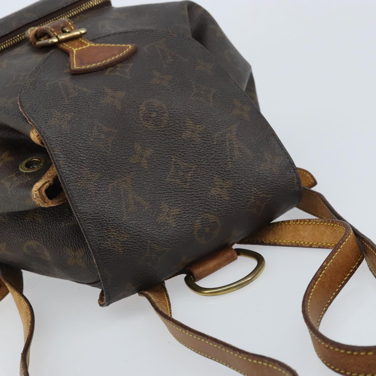 LOUIS VUITTON Monogram Montsouris MM Backpack M51136 LV Auth ka3199