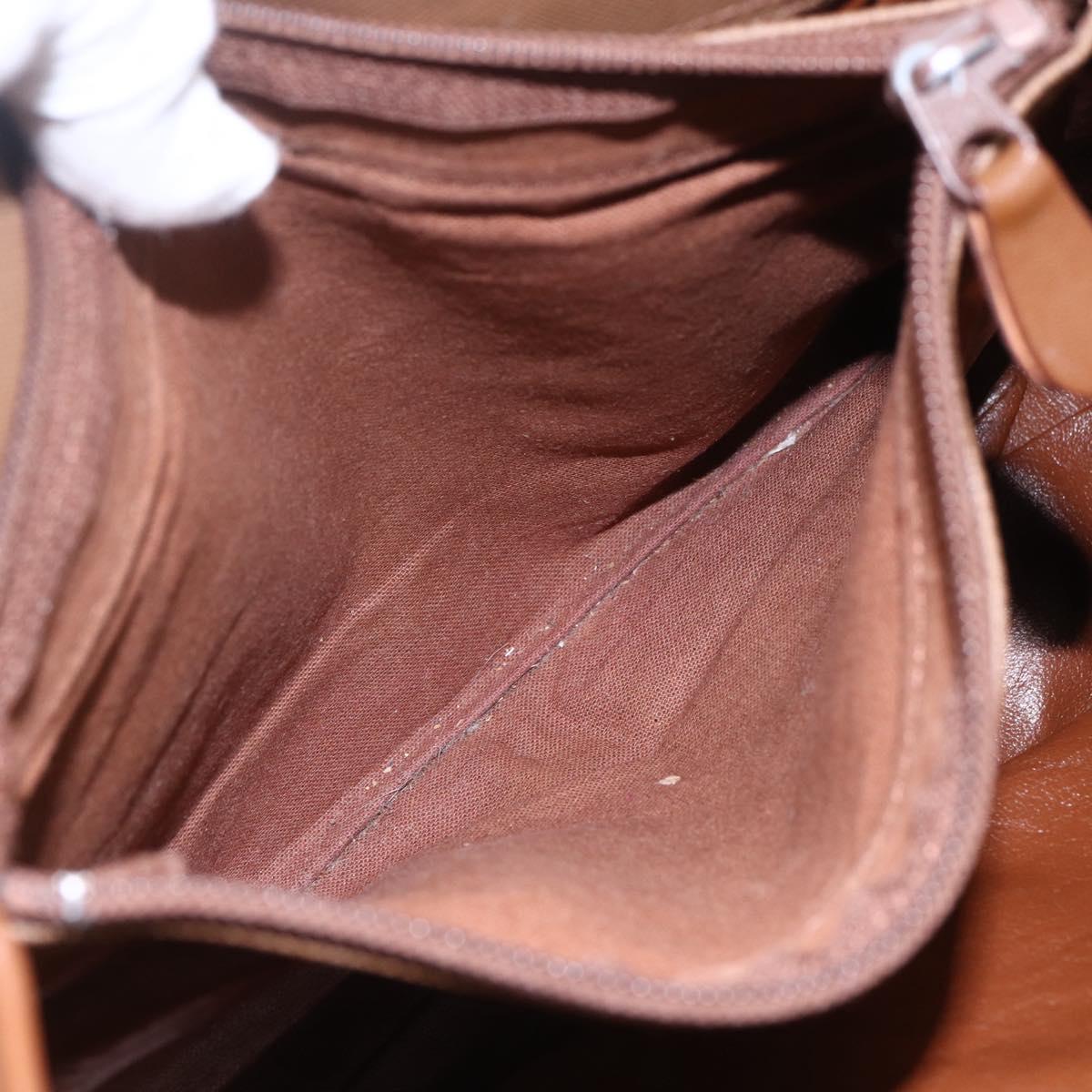 Burberrys Nova Check Hand Bag Canvas Beige Gold Auth ka320