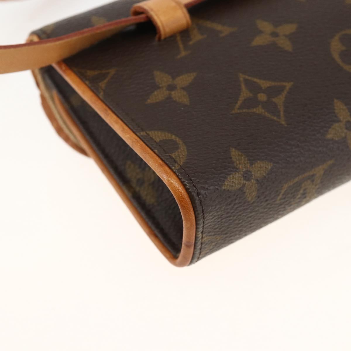 LOUIS VUITTON Monogram Pochette Florentine Waist bag M51855 LV Auth ka3208