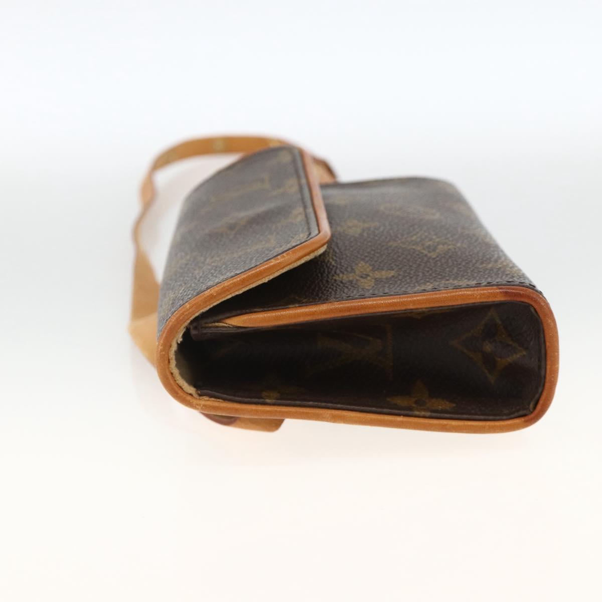 LOUIS VUITTON Monogram Pochette Florentine Waist bag M51855 LV Auth ka3208