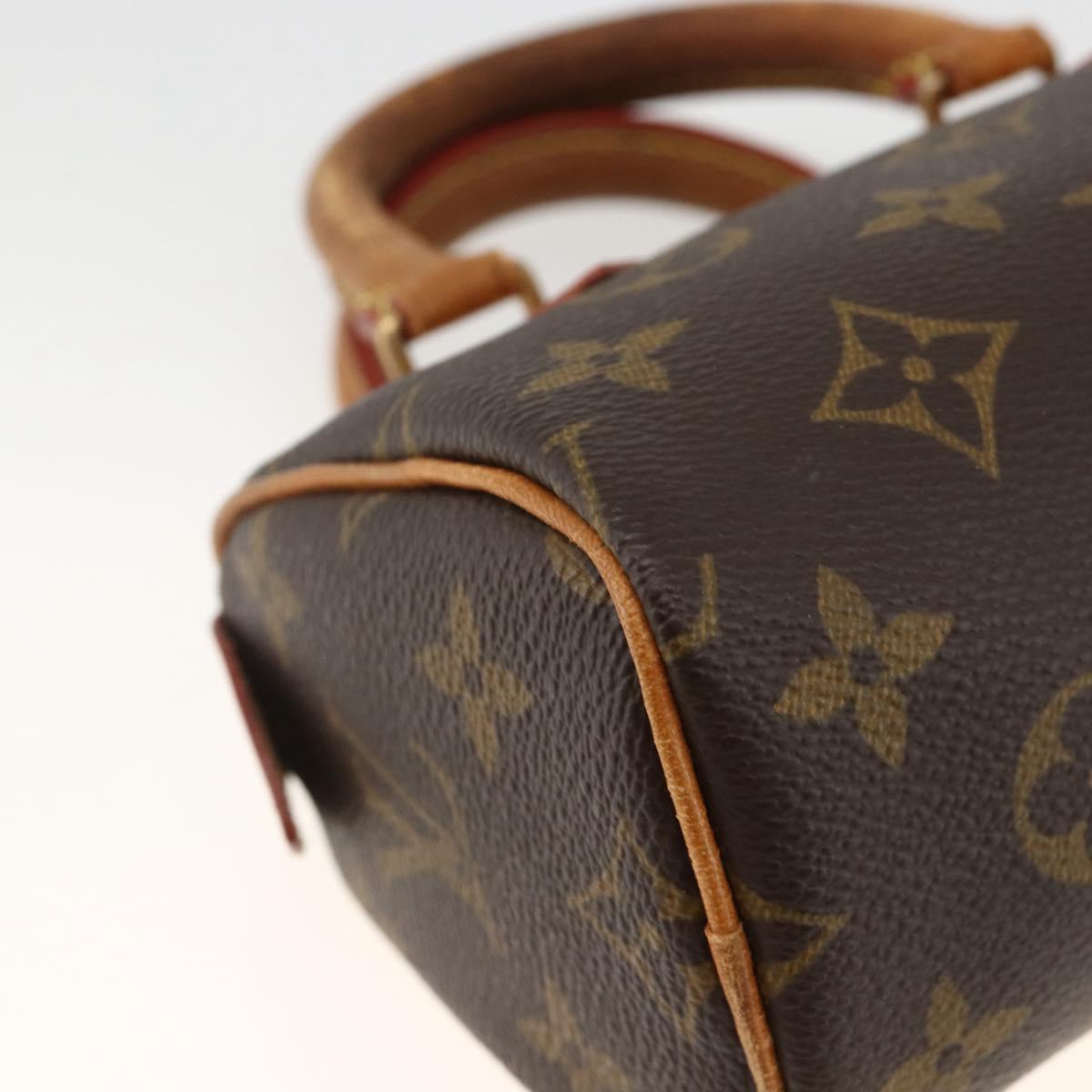 LOUIS VUITTON Monogram Mini Speedy Hand Bag M41534 LV Auth ka3210